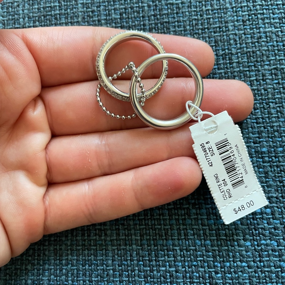 $ firm Kendra Scott Silver Ring Set